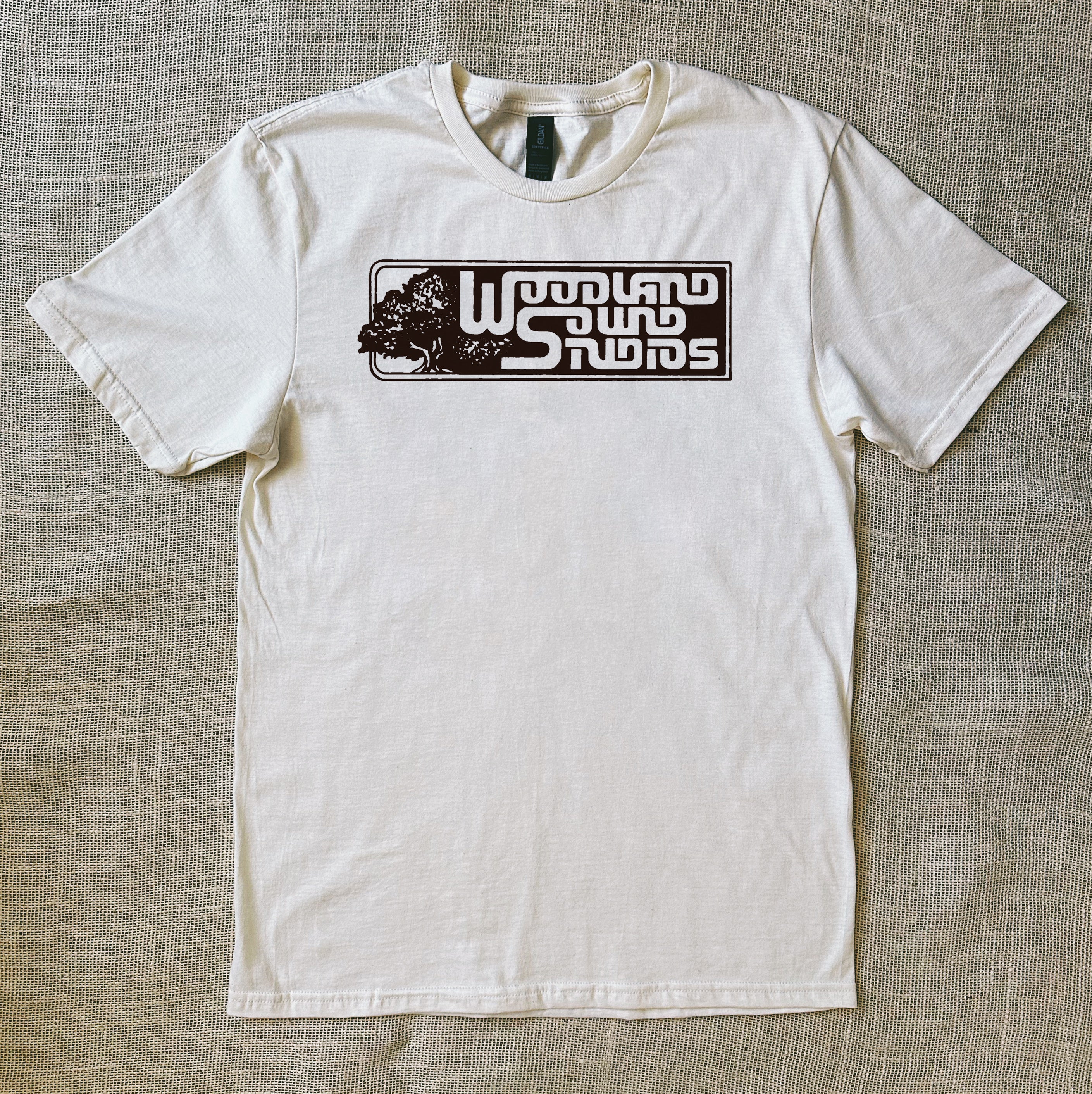 Vintage White Woodland Sound Studios Tee