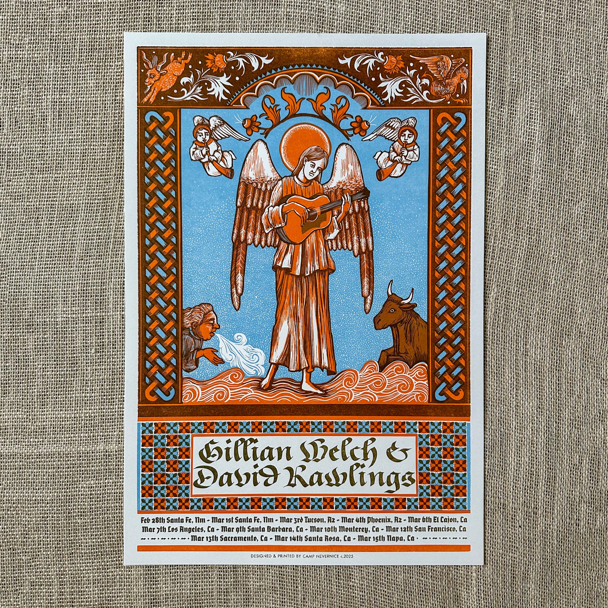 2025 West Coast Woodland Tour Poster