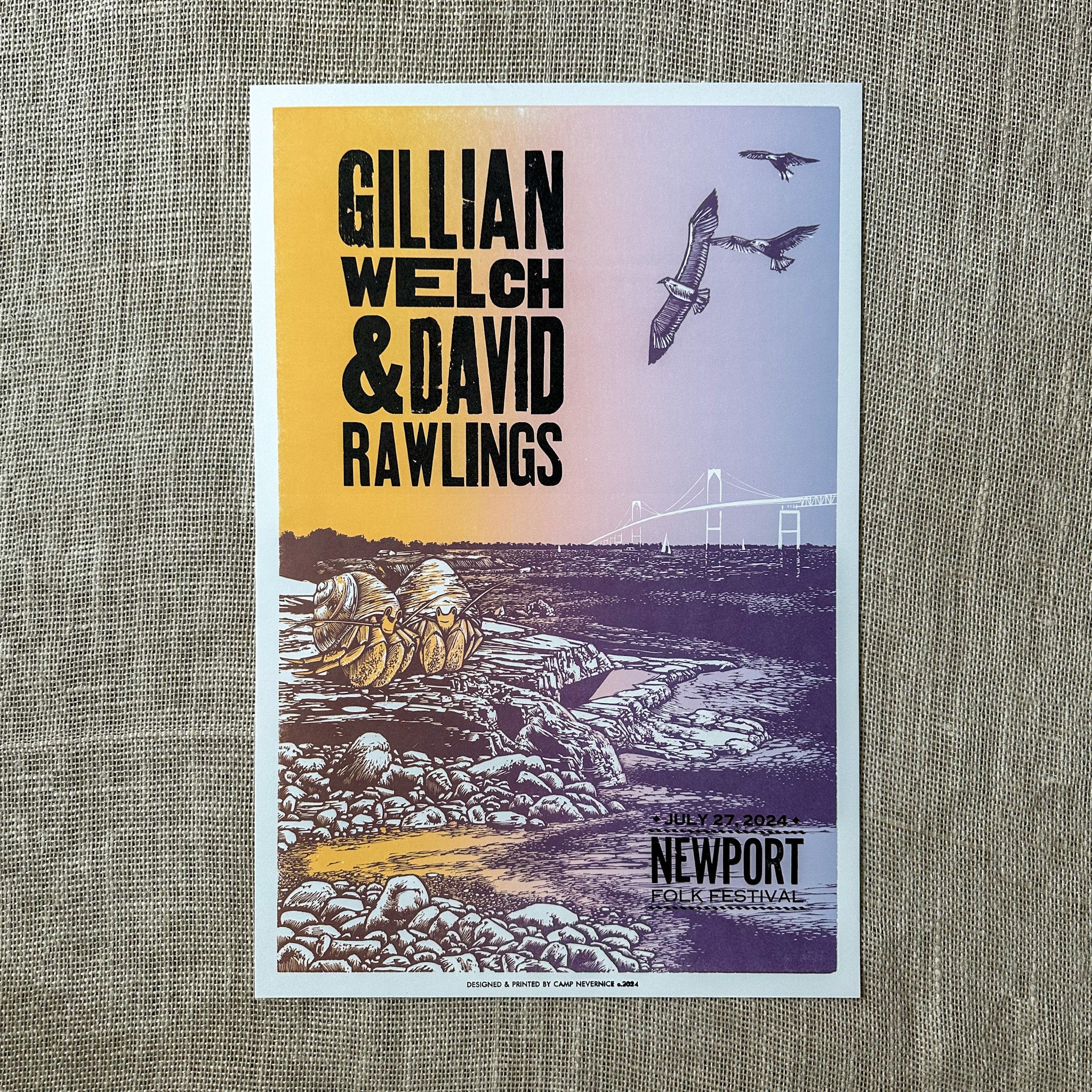 July 27, 2024 Newport Folk Festival - Show Poster – Acony Records