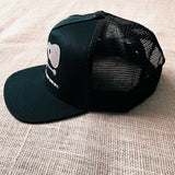 Black "Boots 2" Trucker Hat