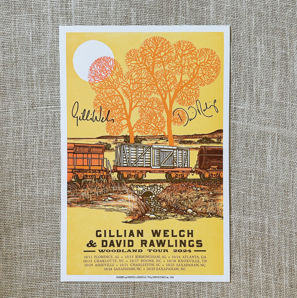 2024 October Woodland Tour Poster - SIGNED - Benefiting Western NC