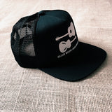 Black "Boots 2" Trucker Hat