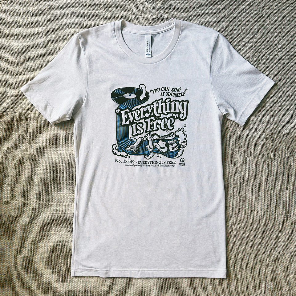 Vintage White Everything Is Free T