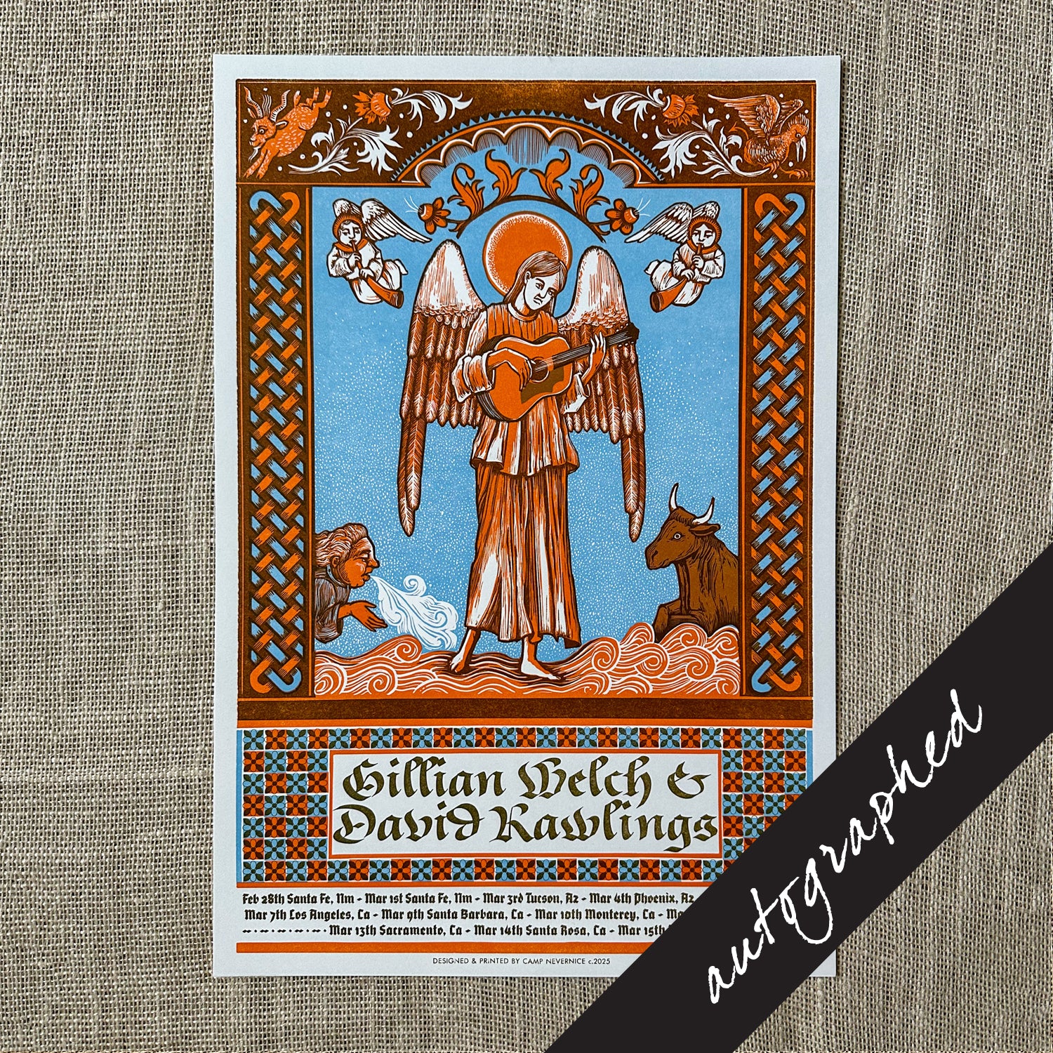 2025 West Coast Woodland Tour Poster - SIGNED