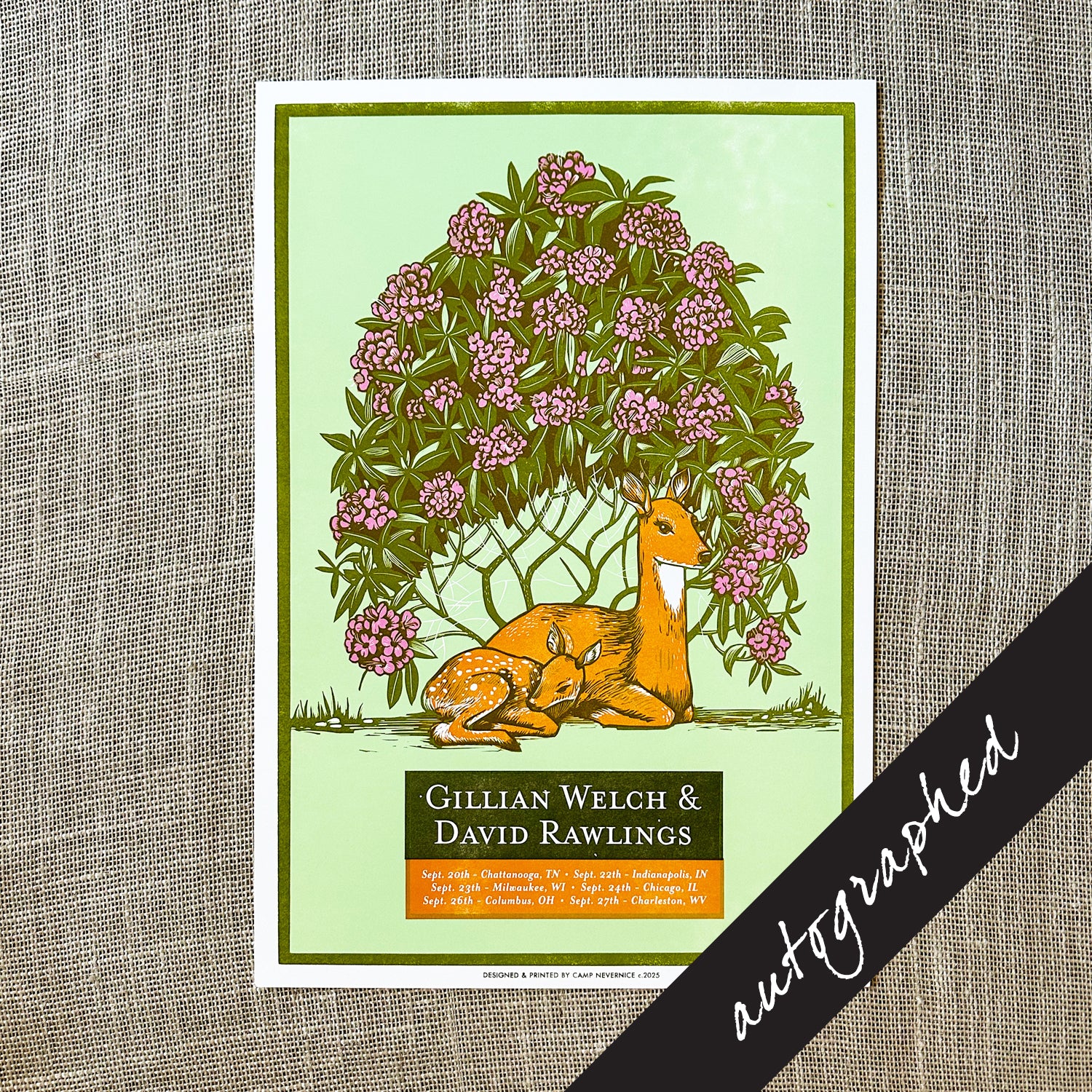 2025 September Woodland Tour Poster - SIGNED