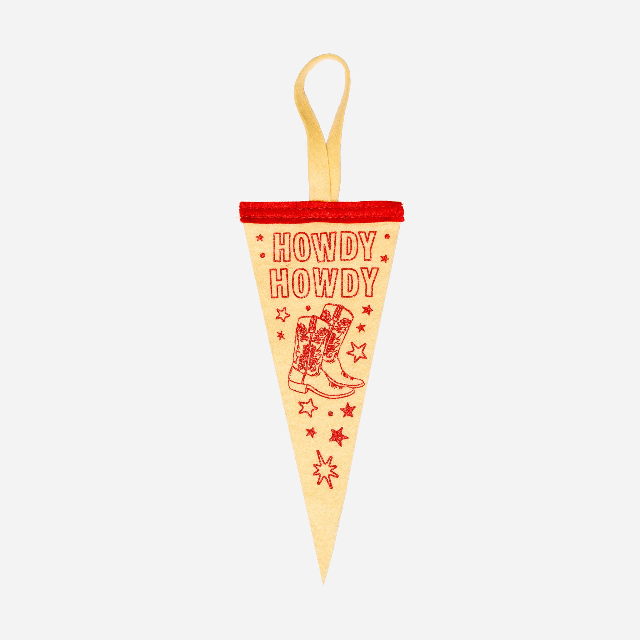 Howdy Howdy Mini Pennant Ornament