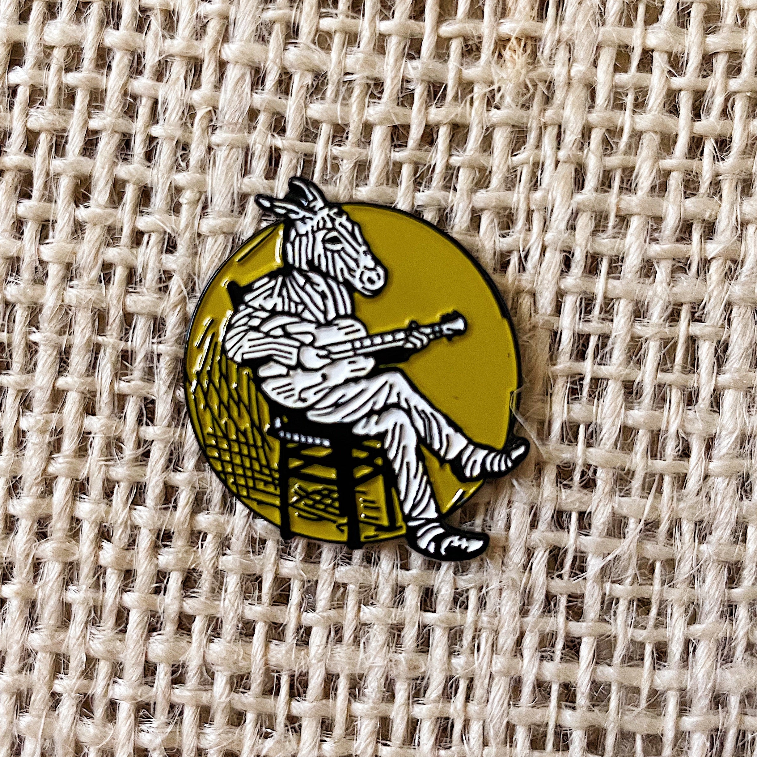 Mule Man Enamel Pin